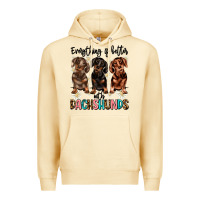 Pina Colada everything is better with dachshunds Premium Hoodie - JahusDesignShop