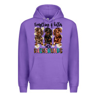 Purple everything is better with dachshunds Premium Hoodie - JahusDesignShop