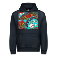 Navy baseball leopard turquoise sunflower Urban Hoodie - JahusDesignShop