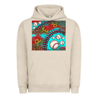 Pigment French Oak baseball leopard turquoise sunflower Urban Hoodie - JahusDesignShop