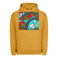 Pigment Peanut Butter baseball leopard turquoise sunflower Urban Hoodie - JahusDesignShop