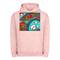 Pigment Salmon baseball leopard turquoise sunflower Urban Hoodie - JahusDesignShop
