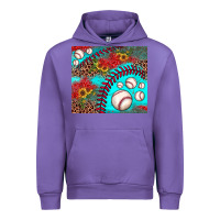 Tulip baseball leopard turquoise sunflower Urban Hoodie - JahusDesignShop