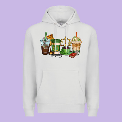 Lawyer Coffee Cups Premium Hoodie Designed By Adodesignshop