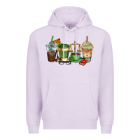 Lilac lawyer coffee cups Premium Hoodie - AdoDesignShop