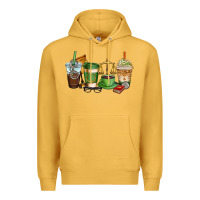 Mustard lawyer coffee cups Premium Hoodie - AdoDesignShop