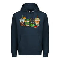 Navy lawyer coffee cups Premium Hoodie - AdoDesignShop