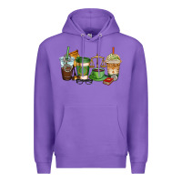 Purple lawyer coffee cups Premium Hoodie - AdoDesignShop
