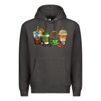Smoke lawyer coffee cups Premium Hoodie - AdoDesignShop