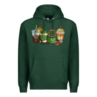 Sports Green lawyer coffee cups Premium Hoodie - AdoDesignShop