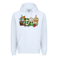 White lawyer coffee cups Premium Hoodie - AdoDesignShop