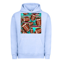 Pigment Grape Ice football leopard turquoise seamless pattern Urban Hoodie - JahusDesignShop