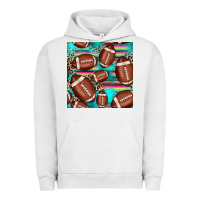 Pigment Lunar Rock football leopard turquoise seamless pattern Urban Hoodie - JahusDesignShop