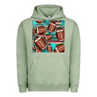 Pigment Oil Green football leopard turquoise seamless pattern Urban Hoodie - JahusDesignShop