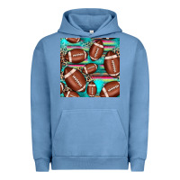 Pigment Pebble Blue football leopard turquoise seamless pattern Urban Hoodie - JahusDesignShop