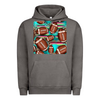 Pigment Tornado football leopard turquoise seamless pattern Urban Hoodie - JahusDesignShop