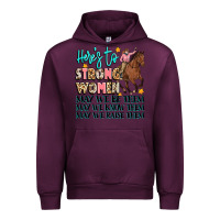 Mauve Wine heres to strong women Urban Hoodie - Artiststas