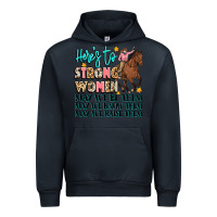 Navy heres to strong women Urban Hoodie - Artiststas