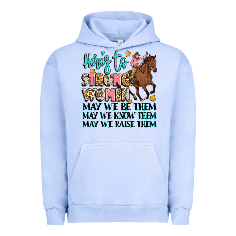 Heres To Strong Women Urban Hoodie by Artiststas | Teevron