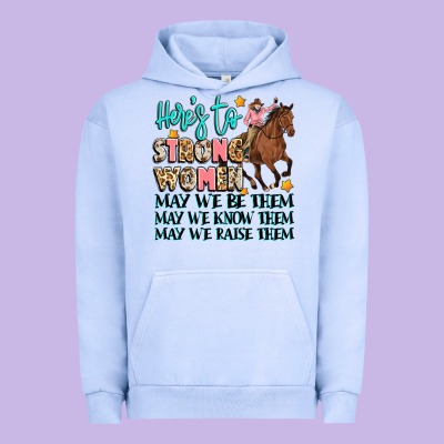 Heres To Strong Women Urban Hoodie Designed By Artiststas