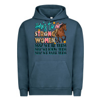Pigment Midnight Navy heres to strong women Urban Hoodie - Artiststas