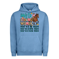 Pigment Pebble Blue heres to strong women Urban Hoodie - Artiststas