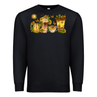 Black sunflower coffee cups Premium Sweatshirt - texasbilliewilder