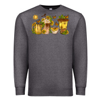 Charcoal Heather sunflower coffee cups Premium Sweatshirt - texasbilliewilder