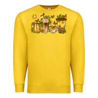 Lemon sunflower coffee cups Premium Sweatshirt - texasbilliewilder