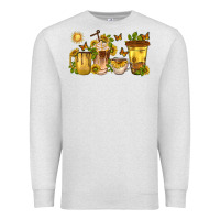 Oatmeal Heather sunflower coffee cups Premium Sweatshirt - texasbilliewilder