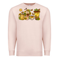 Pale Pink sunflower coffee cups Premium Sweatshirt - texasbilliewilder