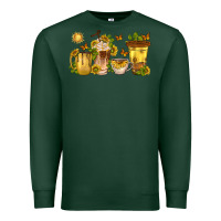 Sports Green sunflower coffee cups Premium Sweatshirt - texasbilliewilder