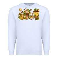 White sunflower coffee cups Premium Sweatshirt - texasbilliewilder