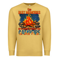 Antique Gold the best memories are made around the campfire Premium Sweatshirt - texasbilliewilder