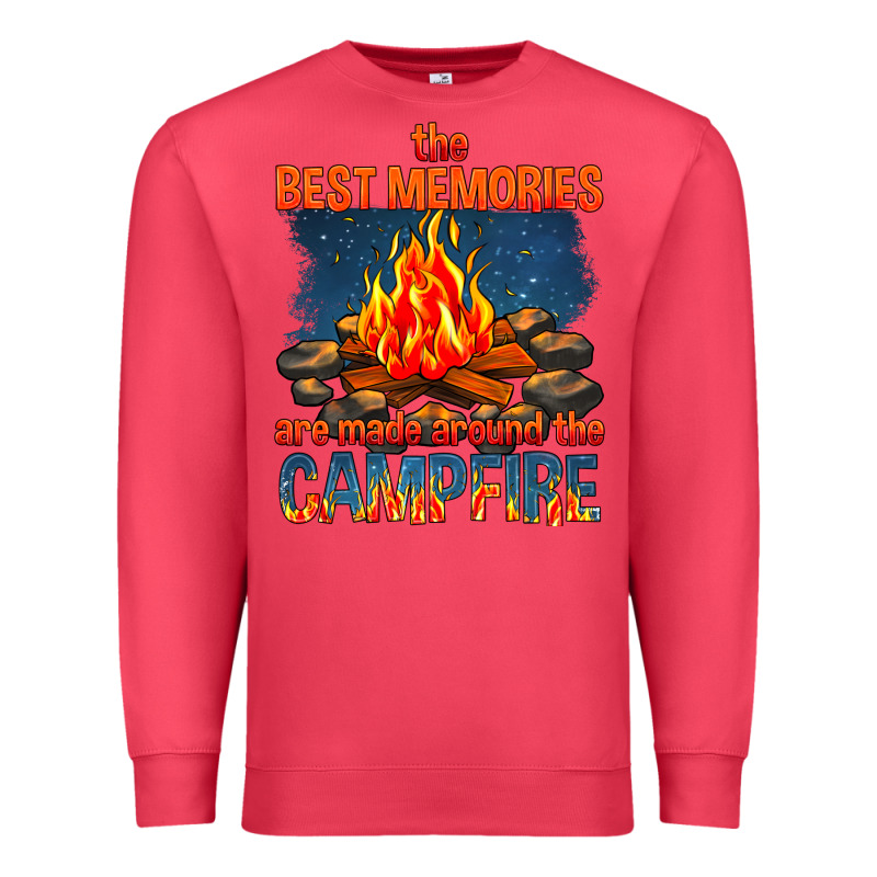 The Best Memories Are Made Around The Campfire Premium Sweatshirt by texasbilliewilder | Teevron