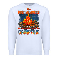 White the best memories are made around the campfire Premium Sweatshirt - texasbilliewilder