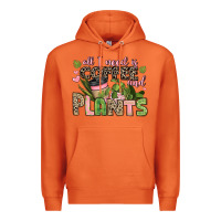 Carrot all i need is coffee and plants Premium Hoodie - JahusDesignShop