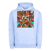 Pigment Grape Ice football leopard turquoise cowhide sunflower seamless pattern Urban Hoodie - JahusDesignShop