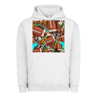 Pigment Lunar Rock football leopard turquoise cowhide sunflower seamless pattern Urban Hoodie - JahusDesignShop