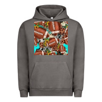 Pigment Tornado football leopard turquoise cowhide sunflower seamless pattern Urban Hoodie - JahusDesignShop