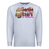 Heather Grey mom fuel Premium Sweatshirt - Zillion Design Studio