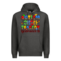 Charcoal Heather autism is not a tragedy ignorance is Premium Hoodie - JahusDesignShop