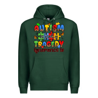 Sports Green autism is not a tragedy ignorance is Premium Hoodie - JahusDesignShop