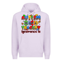Lilac autism is not a tragedy ignorance is Premium Hoodie - JahusDesignShop