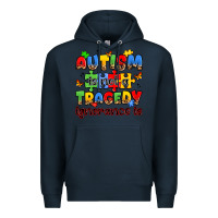 Navy autism is not a tragedy ignorance is Premium Hoodie - JahusDesignShop