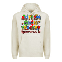 Oatmeal Heather autism is not a tragedy ignorance is Premium Hoodie - JahusDesignShop