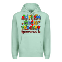 Seafoam autism is not a tragedy ignorance is Premium Hoodie - JahusDesignShop