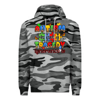 Slate Camo autism is not a tragedy ignorance is Premium Hoodie - JahusDesignShop