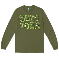 Army Green summer kiwi Long Sleeve Tee - BarkalooDesign