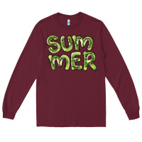 Burgundy summer kiwi Long Sleeve Tee - BarkalooDesign